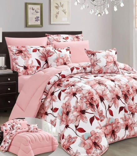 مفرش صيفي مزدوج مشجر-8قطع