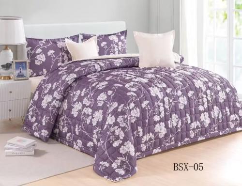 مفرش صيفي مفرد ونص مضغوط 4 قطع - حشوة مضغوطة خفيفة