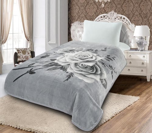 بطانية قولد مشجر مفرد ونص 2كيلو