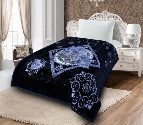 بطانية قولد مشجر مفرد ونص 4 كيلو غطائين