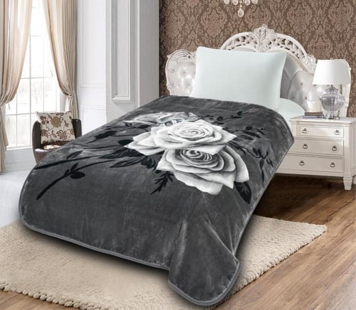 بطانية قولد مشجر مفرد ونص 2كيلو