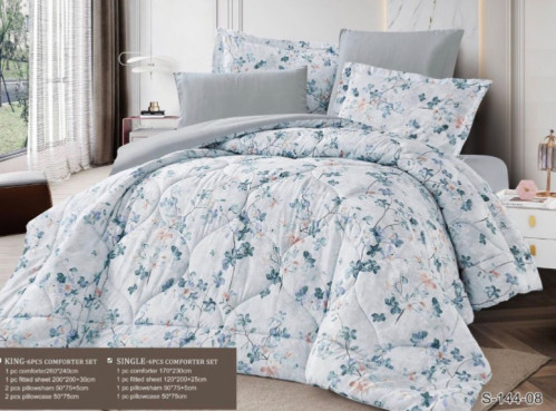 مفرش صيفي مفرد ونص 4قطع