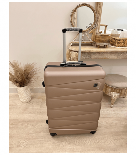 حقيبة سفر كبير لون وردي