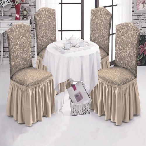 تلبيسة كراسي سفرة 4 قطع جلندا