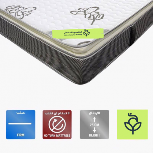 مرتبة سرير مزدوج مع طبقة لباد