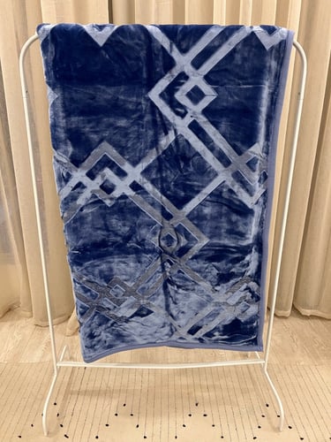 بطانية الخضيري مفرد ونص لون سماوي 3كيلو