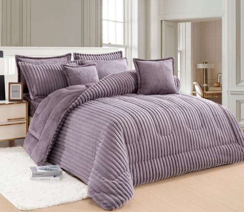 مفرش درتا مخمل فرو مزدوج-8قطع