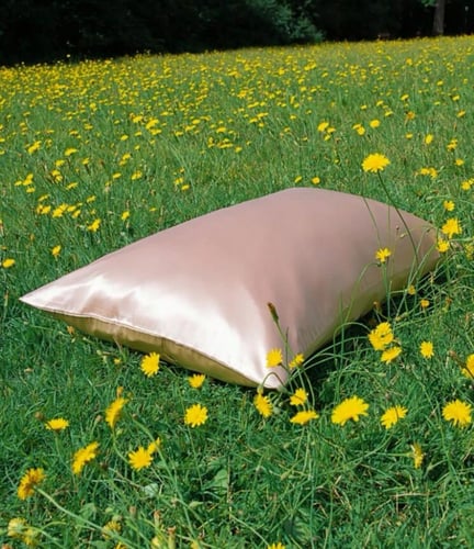 كيس مخدة حرير طبيعي 100%