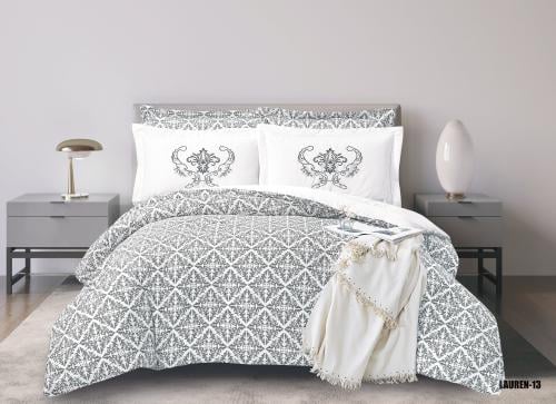 مفرش صيفي مزدوج مطرز 6 قطع