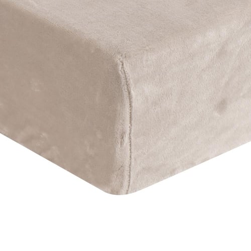 مفرش شتوي مزدوج مخمل 6 قطع - ريلاكس-لون بيج