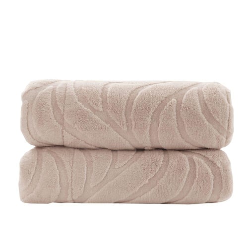 مفرش دفء شتوي مخمل مفرد ونص-4قطع لون بيج