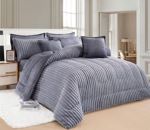 مفرش درتا مخمل فرو مزدوج-8قطع