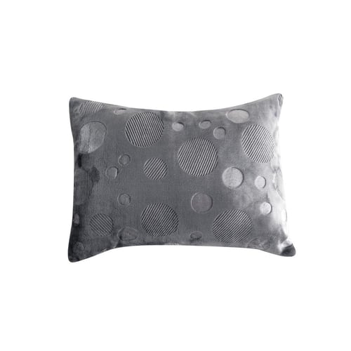 مفرش مارشميلو أطفال شتوي لون رصاصي غامق - 3 قطع