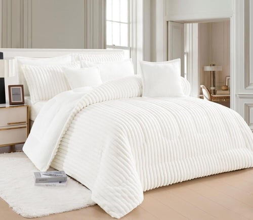 مفرش درتا مخمل فرو مزدوج-8قطع