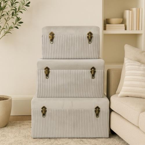 طقم صناديق ڤيلورا المخملية الفاخرة-3قطع