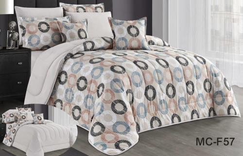 مفرش صيفي مزدوج مشجر-8قطع