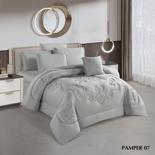 مفرش بامير صيفي مزدوج - (8 قطع)