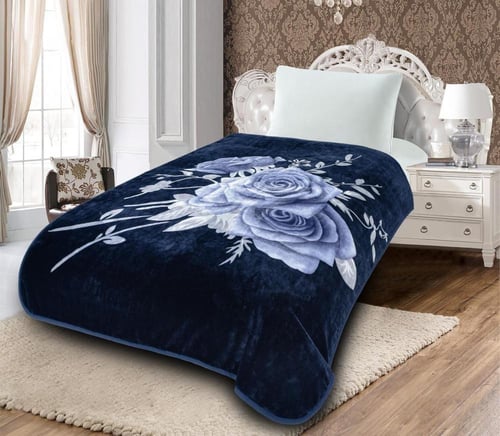 بطانية قولد مشجر مفرد ونص 2كيلو