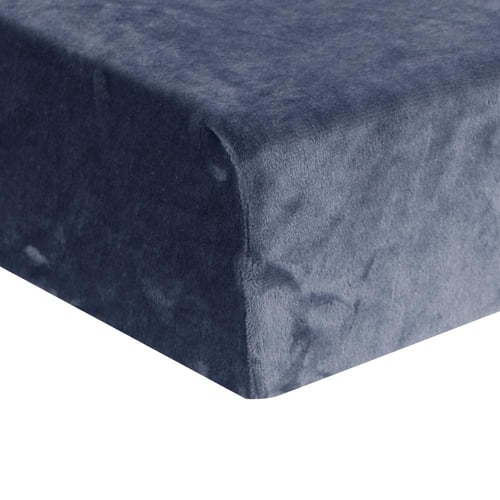 مفرش شتوي مزدوج مخمل 6 قطع - سوفت- كحلي