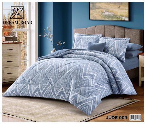 مفرش مزدوج شتوي مخمل فرو 7قطع -جود