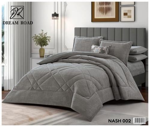 مفرش ناش مفرد ونص شتوي مخمل-5قطع