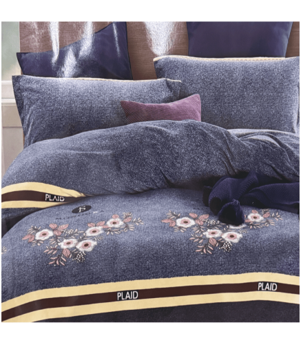 مفرش شتوي مخمل مزدوج 8قطع