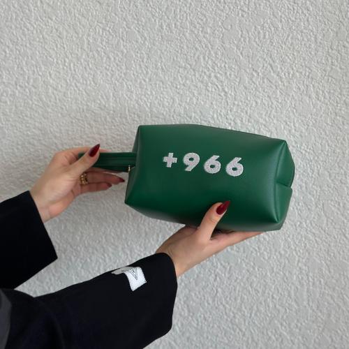 حقيبة يد جلدية مطرزة - 966+