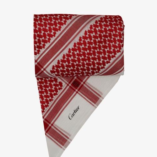 شماغ كارتير أحمر غامق كلاسيك