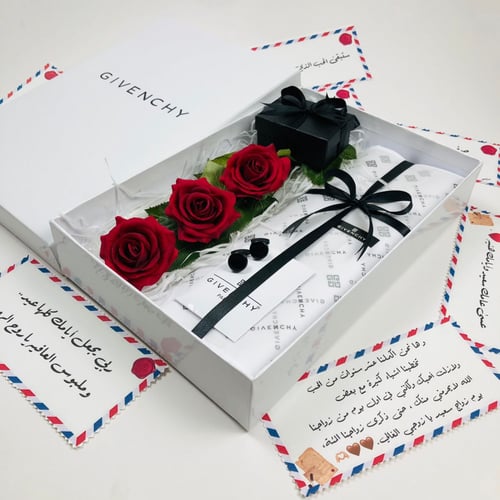 بكج قماش و ورد جوري مع الكبك جيفنشي