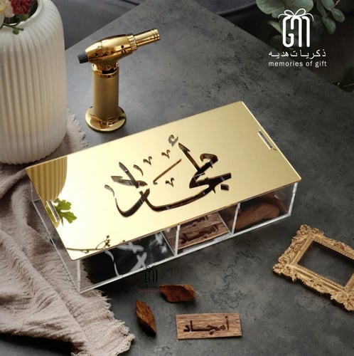 صندوق عود ذهبي