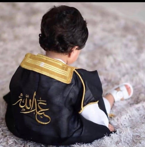 بشت أطفال لون اسود