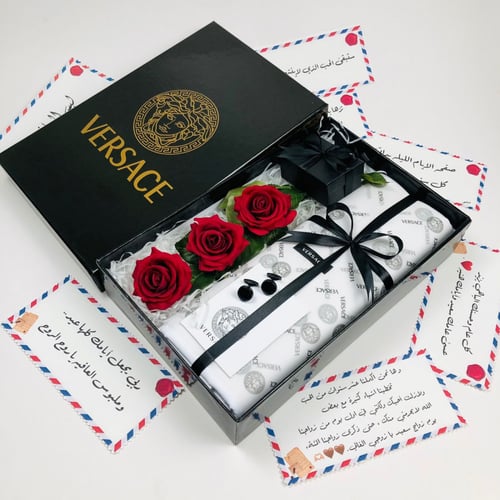 بكج قماش و ورد جوري مع الكبك جيفنشي