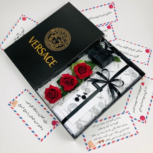 بكج قماش و ورد جوري مع الكبك جيفنشي