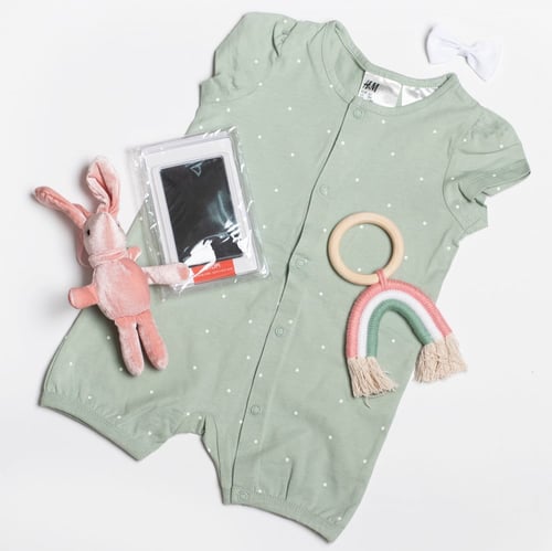 صندوق هدية بنت - صغير - نقاط بيضاء