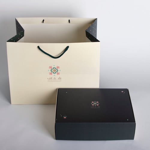 صندوق هدية رسومات فيل - ولد - صغير