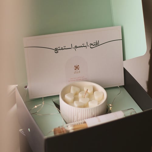 شمعة شغاف المميزة - أبيض