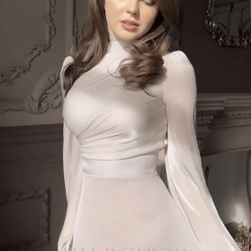 فستان اوربي انسيابي انثوي