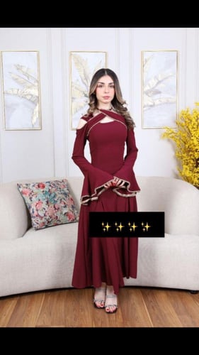 فستان عودي انيق