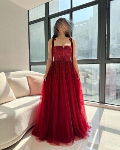 فستان احمر اوربي