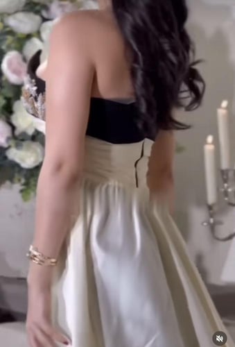 فستان سهره اسود مطرز بتطريز يدوي رائع بالاضافة الى...