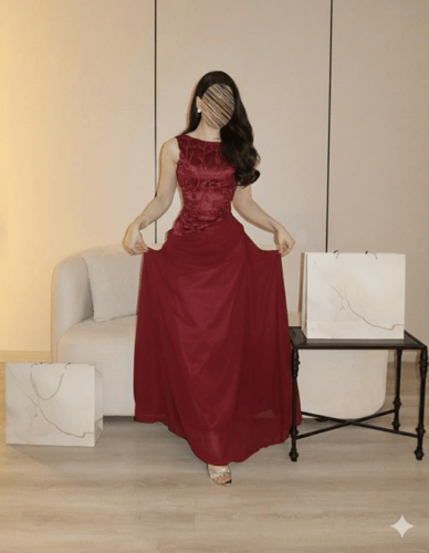 فستان عودي فرنسي