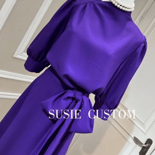 فستان موفي من الشيفون الملكي الرائع