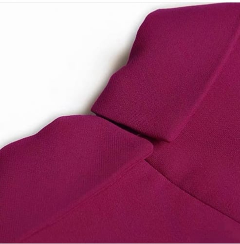 متوفر فوري فستان فوشي انيق بكسرات رائعه