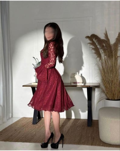 فستان فرنسي دانتيل