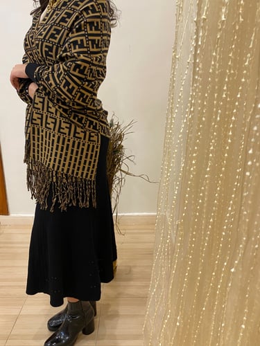 سكارف صوف محبوك ناعم