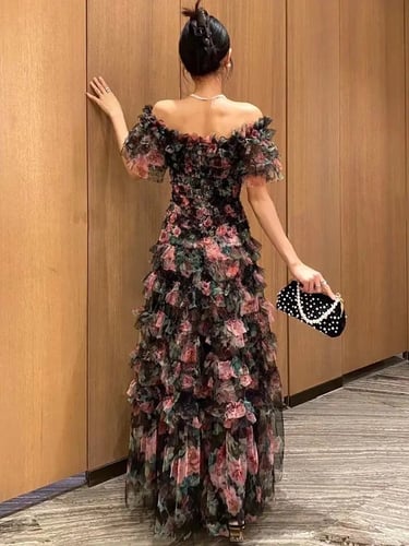 فستان اوربي مشجر