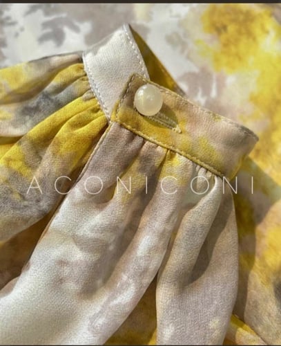 فستان فرنسي اصفر