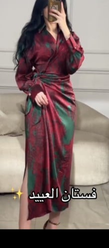 فستان فرنسي حرير