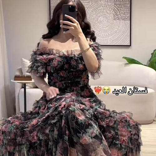 فستان اوربي مشجر