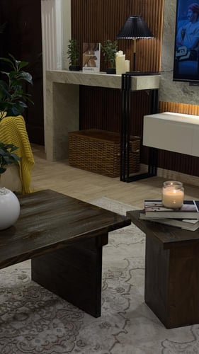 طاولة قهوة رفا مع 4 خدمة